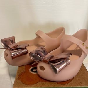 Mini Melissa Ultragirl Rose Gold Size 9 Toddler